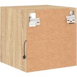 vidaXL Stenska TV omarica z LED lučkami sonoma hrast 30x28,5x30 cm | Shoptok.si