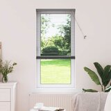 vidaXL Zavjesa za prozor sa zavjesama Ostalo Tamnosiva 80 x 130 cm Aluminij | shoptok.hr