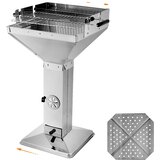SupplySwap Stolp BBQ žar, nastavljiva višina, konstrukcija iz nerjavnega jekla, tip 2, (5000186614) | Shoptok.si
