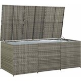  Vrtna kutija za pohranu od poliratana 180 x 90 x 70 cm siva | shoptok.hr