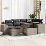  7-dijelni set vrtnih sofa sivi od poliratana | shoptok.hr