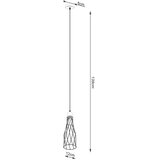 Sollux SL.1165 - visilica na sajli suba 1xE27/15W/230V crna | Eponuda.com