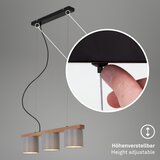 BRILONER Luster na sajli RHON 3xE14/25W/230V kaučukovo drvo | Eponuda.com