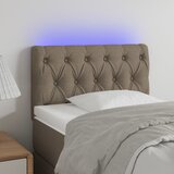 vidaXL LED uzglavlje smeđesivo 80 x 7 x 78/88 cm od tkanine Cijene