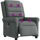 Maison Chic Električni masažni naslanjač - Relax naslanjač temno sivo blago, (22061863) Cene