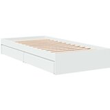  Okvir za krevet s ladicama bijeli 100x200 cm konstruirano drvo | shoptok.hr