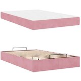  Konstrukcija postelje z vzmetnico Roza 120 x 200 cm Žamet | Shoptok.si