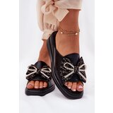 Boto Women's Wedge Sandals With Bow Black Moonzella | ePonuda.com