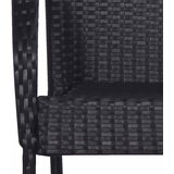  7-dijelni vrtni blagovaonski set crni | shoptok.hr