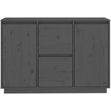  Komoda siva 111 x 34 x 75 cm od masivne borovine | shoptok.hr