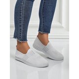 Resti Women's White Fabric Slip-Ons Callisto - Lightweight Shoes for Spring and Summer | Shoptok.si