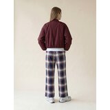 Sinsay Pamučne wide leg hlače na karirani uzorak | shoptok.hr