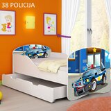  Dječji krevet ACMA s motivom + ladica 140x70 cm 38 Policija | shoptok.hr