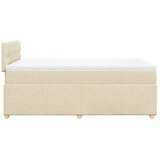  Krevet s oprugama i madracem krem 120 x 200 cm od tkanine | shoptok.hr