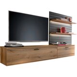 Hom`in DNEVNI REGAL, siva, barve hrasta | Shoptok.si