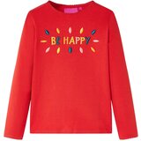 vidaXL Dječja majica dugih rukava crvena 128 | shoptok.hr