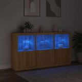 vidaXL Komoda s LED svjetlima boja hrasta sonome 181 5x37x100 cm | shoptok.hr