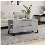 vidaXL Stolić za kavu boja betona 102x44 5x50 cm od konstruiranog drva | shoptok.hr