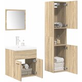 Maison Chic Kopalniški sestavi - Kopalniška garnitura 4-delna sonoma hrast inženirski les, (21788378) | Shoptok.si