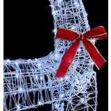  Reindeer vuče saonice Hladna bijela 120 cm 55 cm Akril | shoptok.hr