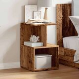 vidaXL Noćni ormarić staro drvo 35x35x55 cm konstruirano drvo | shoptok.hr