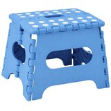  Sklopiva stolica s osloncem za noge, protuklizna, plava, 24x19 cm | shoptok.hr