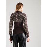 Guess Pulover 'LISE' čokolada / bijela | shoptok.hr