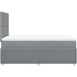  Krevet s oprugama i madrac svjetlosivi 120 x 200cm od tkanine | shoptok.hr