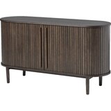 Unique Furniture Smeđa komoda u dekoru hrasta s kliznim vratima 140x76x45 cm Meta – | shoptok.hr