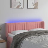 The Living Store led posteljno vzglavje roza 147x16x78/88 cm žamet - led vzglavje, (21418413) Cene