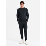 Ombre BASIC men&#039;s cotton sweatshirt set unbuttoned sweatshirt + joggers cene