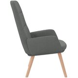  Opuštajuća fotelja tamno siva tkanina | Shoptok.si
