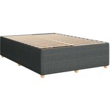 vidaXL Krevet s oprugama i madracem tamnosivi 140x190 cm od tkanine | shoptok.hr