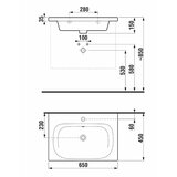 Jika H8127120001041 Mio-N 55 x 45 cm pravokotni vgradni keramični umivalnik z odprtino za armaturo Cene