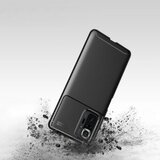  Gumijasti / gel etui Carbon Elite za Xiaomi Redmi Note 10 / 10S - črni Cene