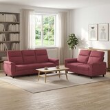  Set sofe 2 pcs Vinska crvena Tkanina Cijene