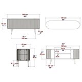 Kalune Design Stor - Black, Anthracite BlackAnthracite TV Stand