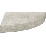  Kutna zidna polica siva boja betona 25 x 25 x 3,8 cm MDF | shoptok.hr