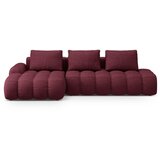 Cosmopolitan Design Bordo rdeča raztegljiva/s prostorom za shranjevanje kotna sedežna garnitura (levi kot/z ležalnikom) Linz – | Shoptok.si