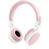 Streetz H300 slušalke z mikrofonom, zložljive, 3,5 mm priključek, 1 tipka daljinski upravljalnik, 1,5 m, roza, (21338254) | Shoptok.si
