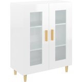 Maison Chic Komoda - Predalnik visok sijaj bela 69,5x34x90 cm inženirski les, (21721032) | Shoptok.si