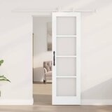  Klizna vrata ORKDAL 61 x 198,5 cm Masivna borovina i staklo | shoptok.hr