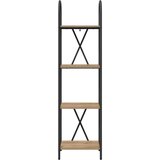 vidaXL Knjižna polica artisan hrast 40 x 30 x 146 cm Konstruiran les | Shoptok.si