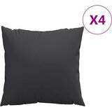  Jastuci za sofu 4 kom. Crni 60x60 cm Tkanina | shoptok.hr