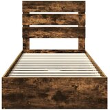  Krevet s od storage s uzglavljem Dimljeni hrast 70 x 190 cm | shoptok.hr