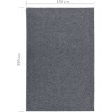 vidaXL dugi tepih za hvatanje nečistoće 100 x 150 cm sivi | shoptok.hr