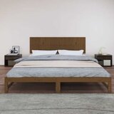  Zidno uzglavlje boja meda 204x3x60 cm masivna borovina | shoptok.hr