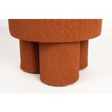 White Label Opečnato oranžen tabure iz tkanine bouclé Marcos – | Shoptok.si