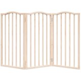  Vrata za pse s 3 panela sklopiva 150 cm od drva topole | shoptok.hr