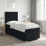  Boxspring krevet s madracem Crna 80 x 200 cm Tkanina | shoptok.hr